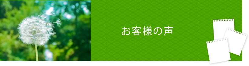 お客様の声